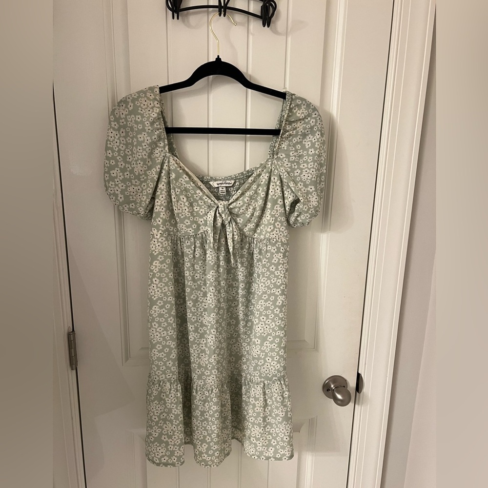 Speechless Mint Green Floral Blouse